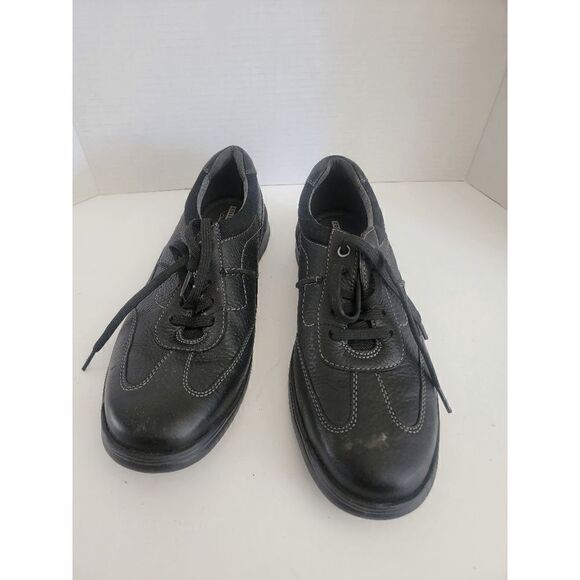 Clark's Collection Men's Black Lace-Up Cushion Sneaker Shoes Size 10 - Picture 1 of 6